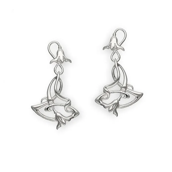 Freshwater Pearl Earrings-Art Nouveau Silver Earrings E243