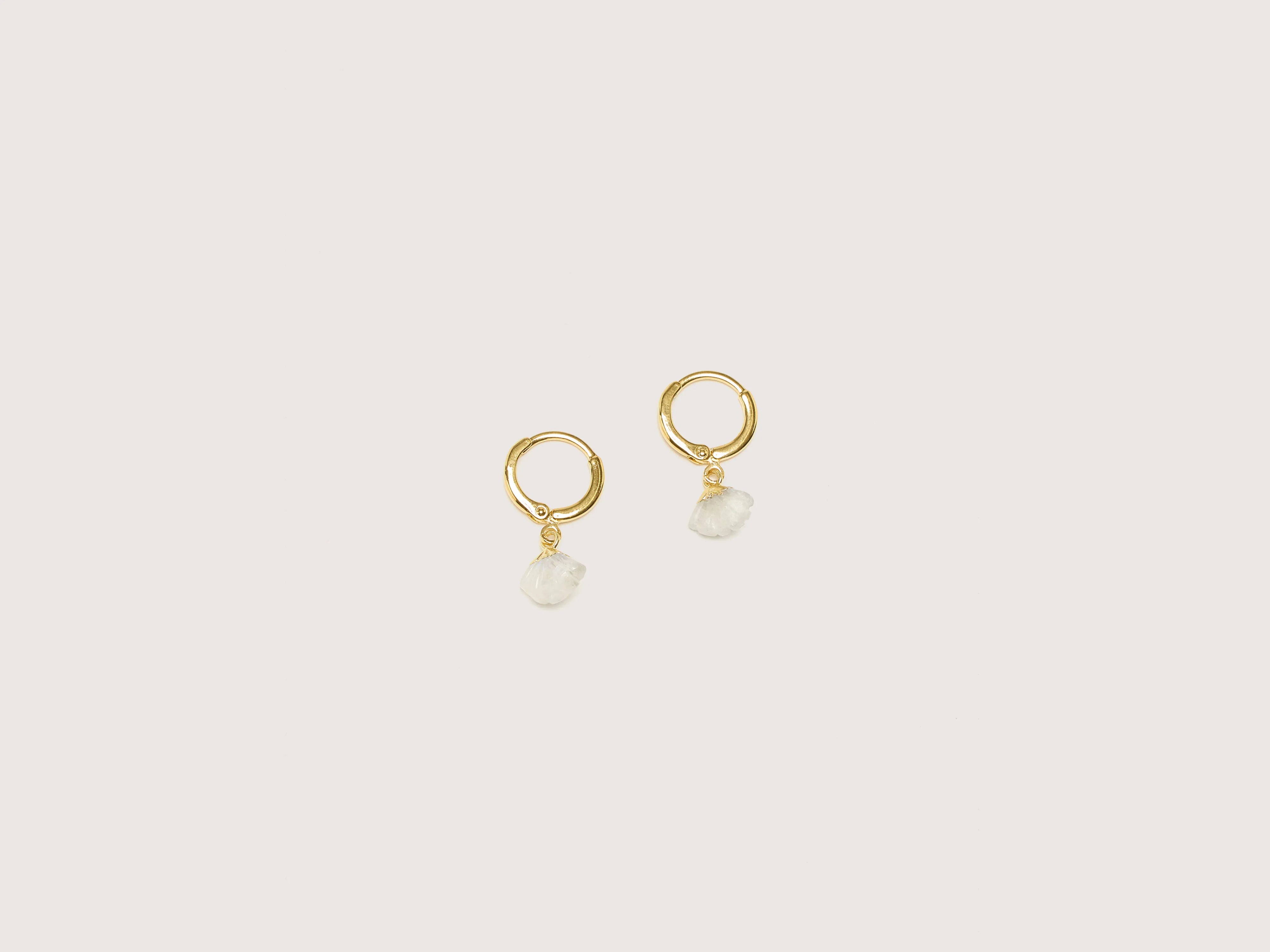 Bold Gold Earrings-Daya Hoop Earrings (242 / W / GOLD)