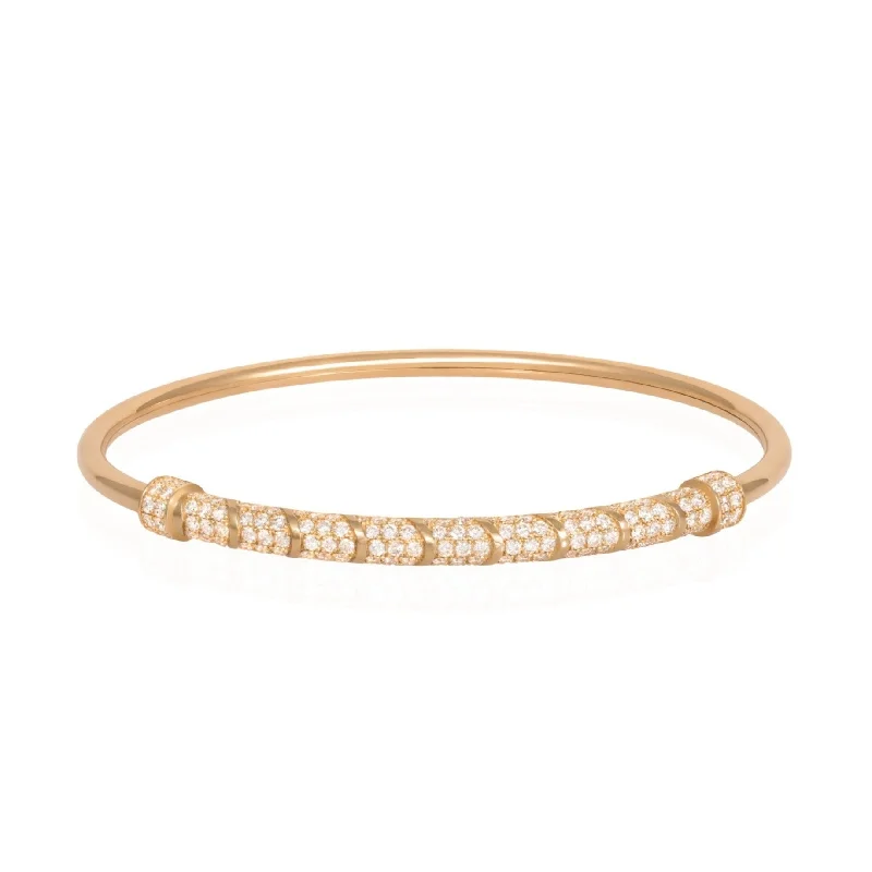 Gold-Plated Silver Bangles-Diamond Psychedeliah Bangle