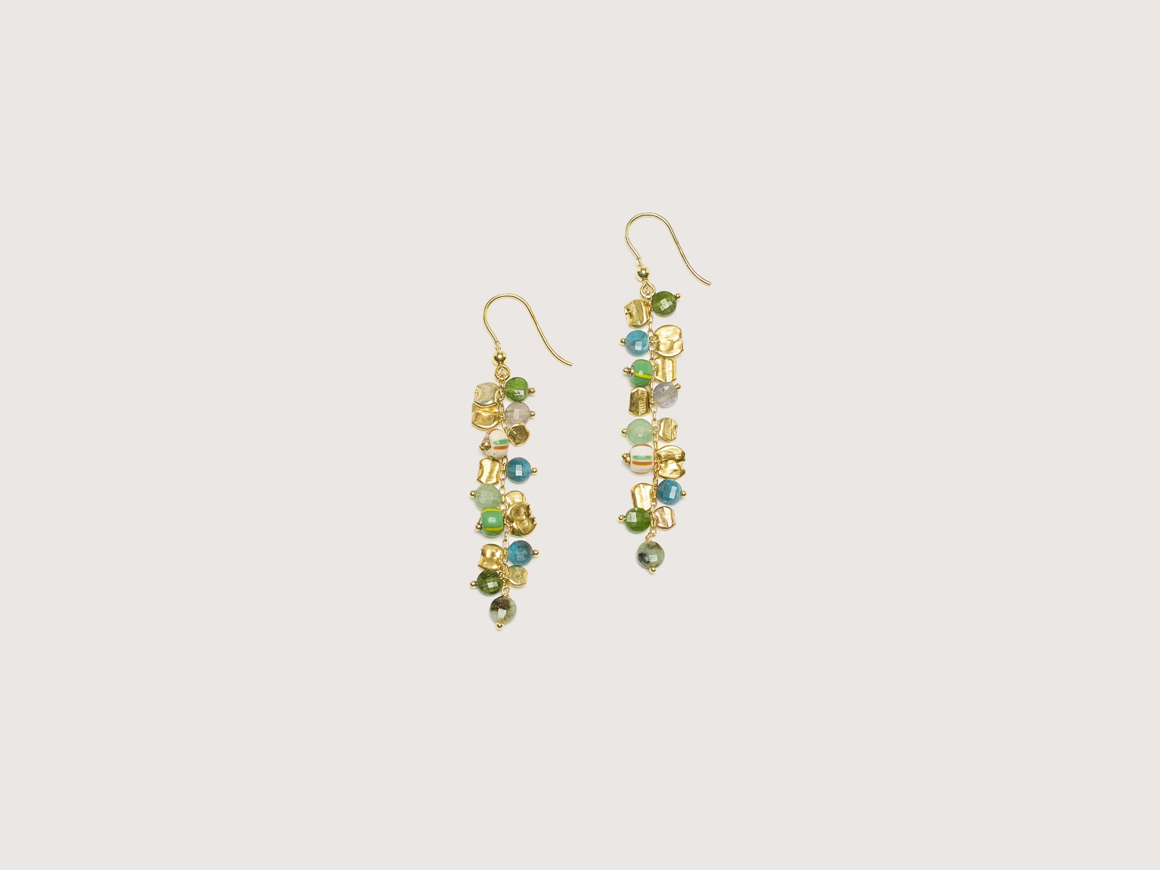 Cuff Earrings-Confetti Earrings (242 / W / GREEN)