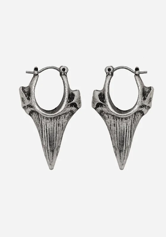 Multi-stone Drop Earrings-Sharktooth Earrings