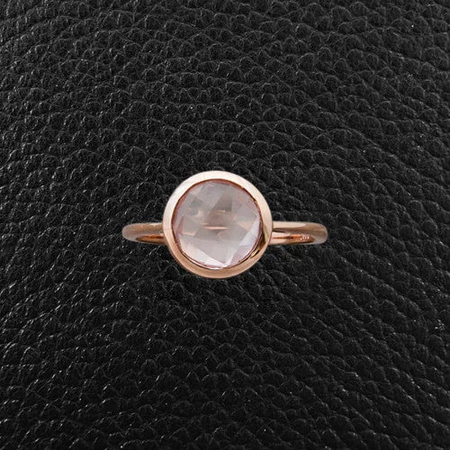 Custom Birthstone Ring for MomsRose Quartz Ring