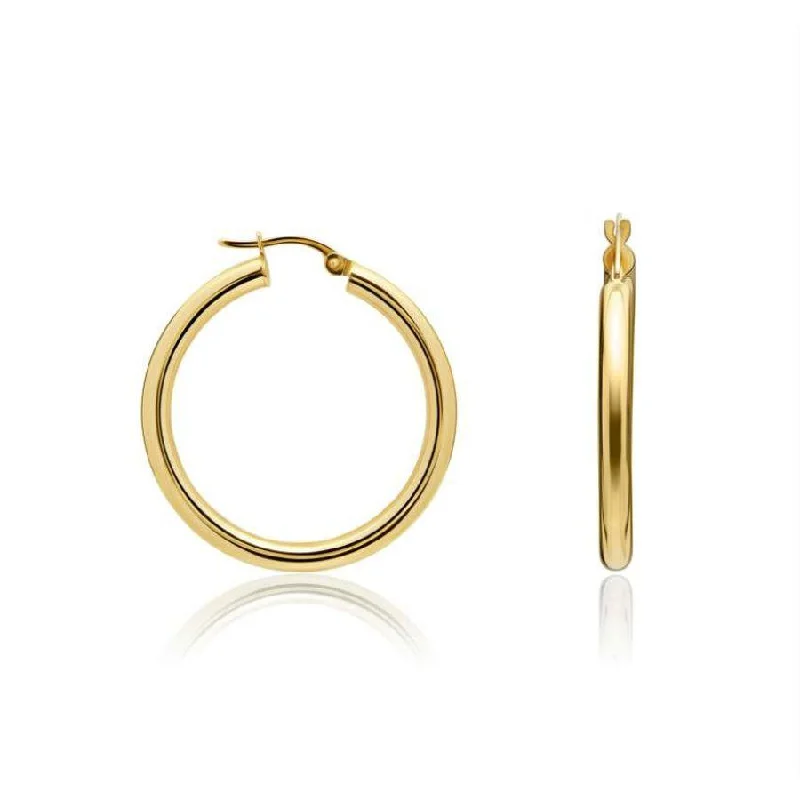 Hoop Earrings for Teens-9ct Yellow Gold Hoop Earrings