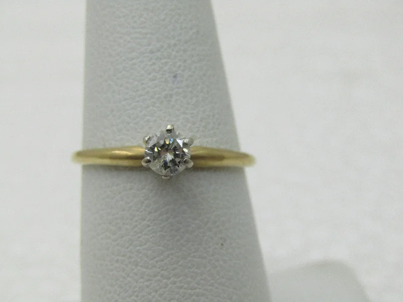 Custom Ring for AnniversaryVintage 14kt Diamond Engagement ring, 1/4 CT, Sz. 7, 1.56 Grams