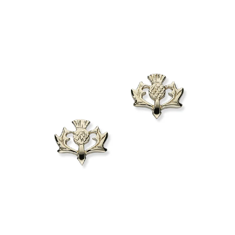 Layered Silver Earrings-Thistle Gold Earrings GE58