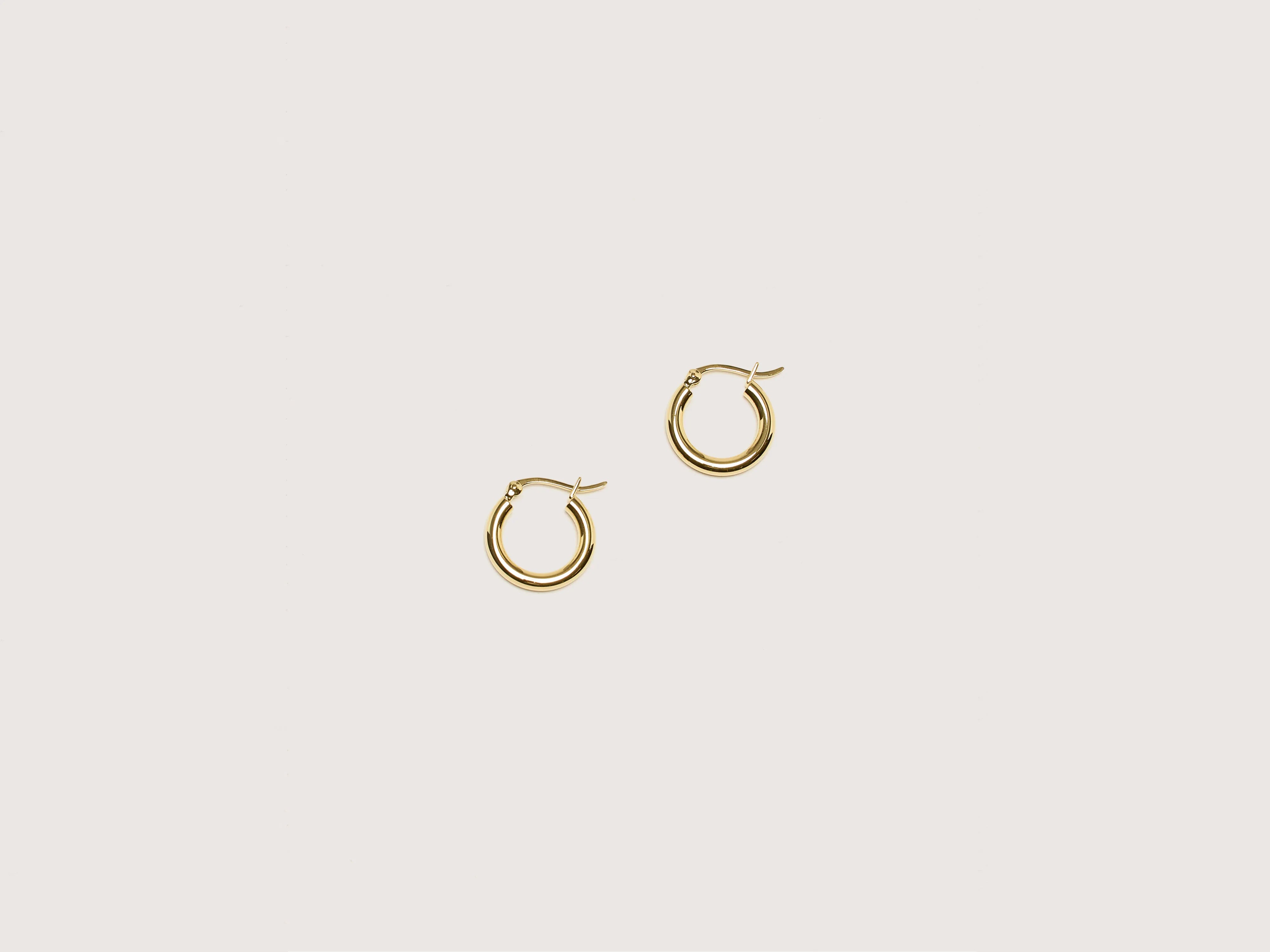 Modern Dangle Earrings-Oda Small Gold Hoop Earrings (242 / W / GOLD)