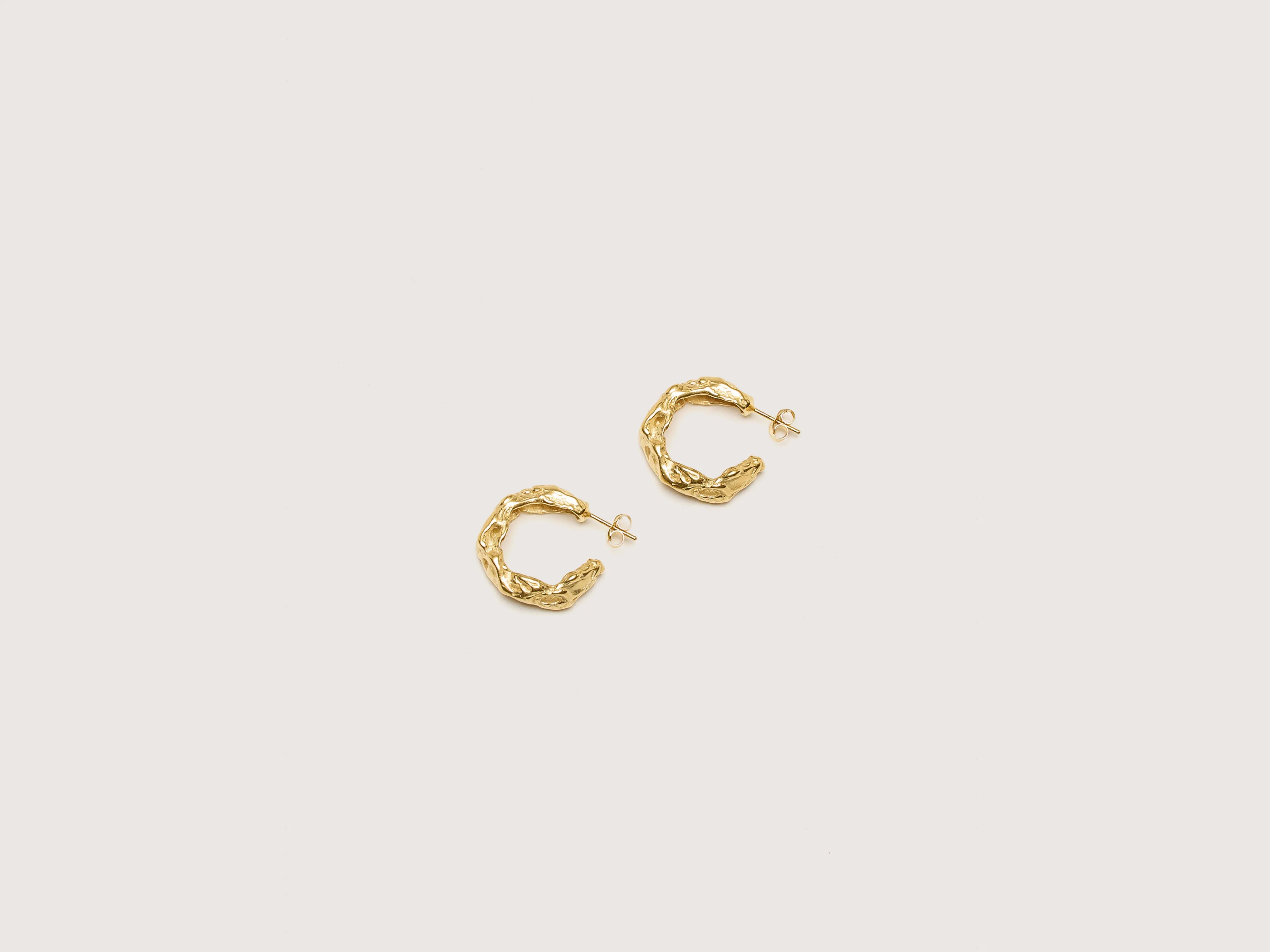 Heart Shaped Earrings-Cabo Gold Earrings (242 / W / GOLD)