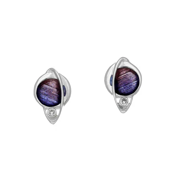 Earring Set for Women-Orbit Silver Earrings ECE12