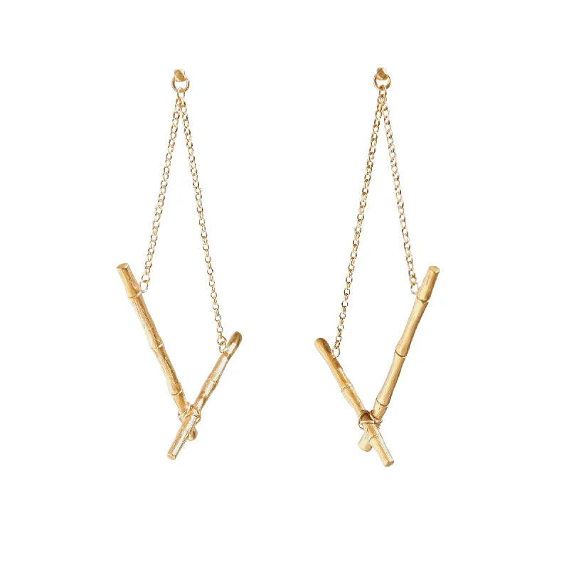 Retro Pearl Drop Earrings-CROSS CANE . earrings