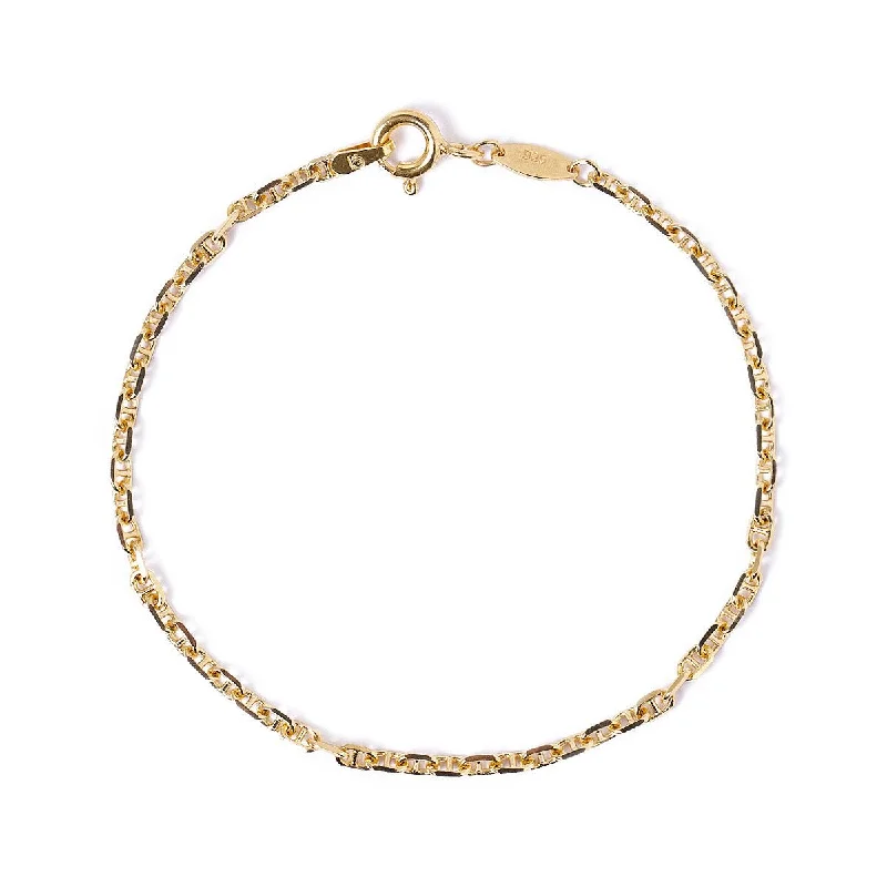 Gold And Silver Bracelets-Marina Chain Bracelet