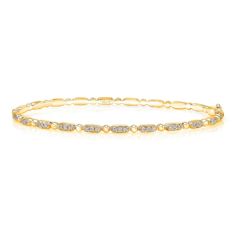 Multicolored Cuff Bangles-Uneek Rodeo Stackable Diamond Bangle