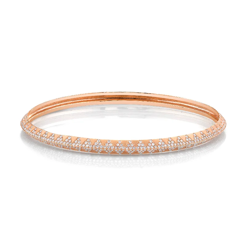 Double Layer Bangles-Diamond Harlequin Bangle