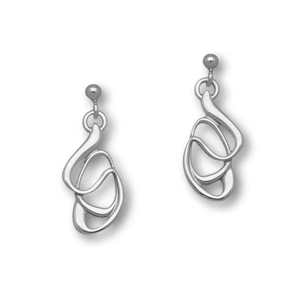 Colorful Hoop Earrings-Elle Silver Earrings E1434