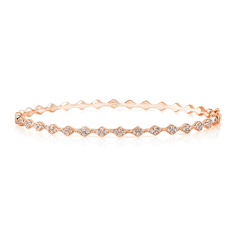 Modern Design Bangles-Uneek Mulholland Stackable Diamond Bangle