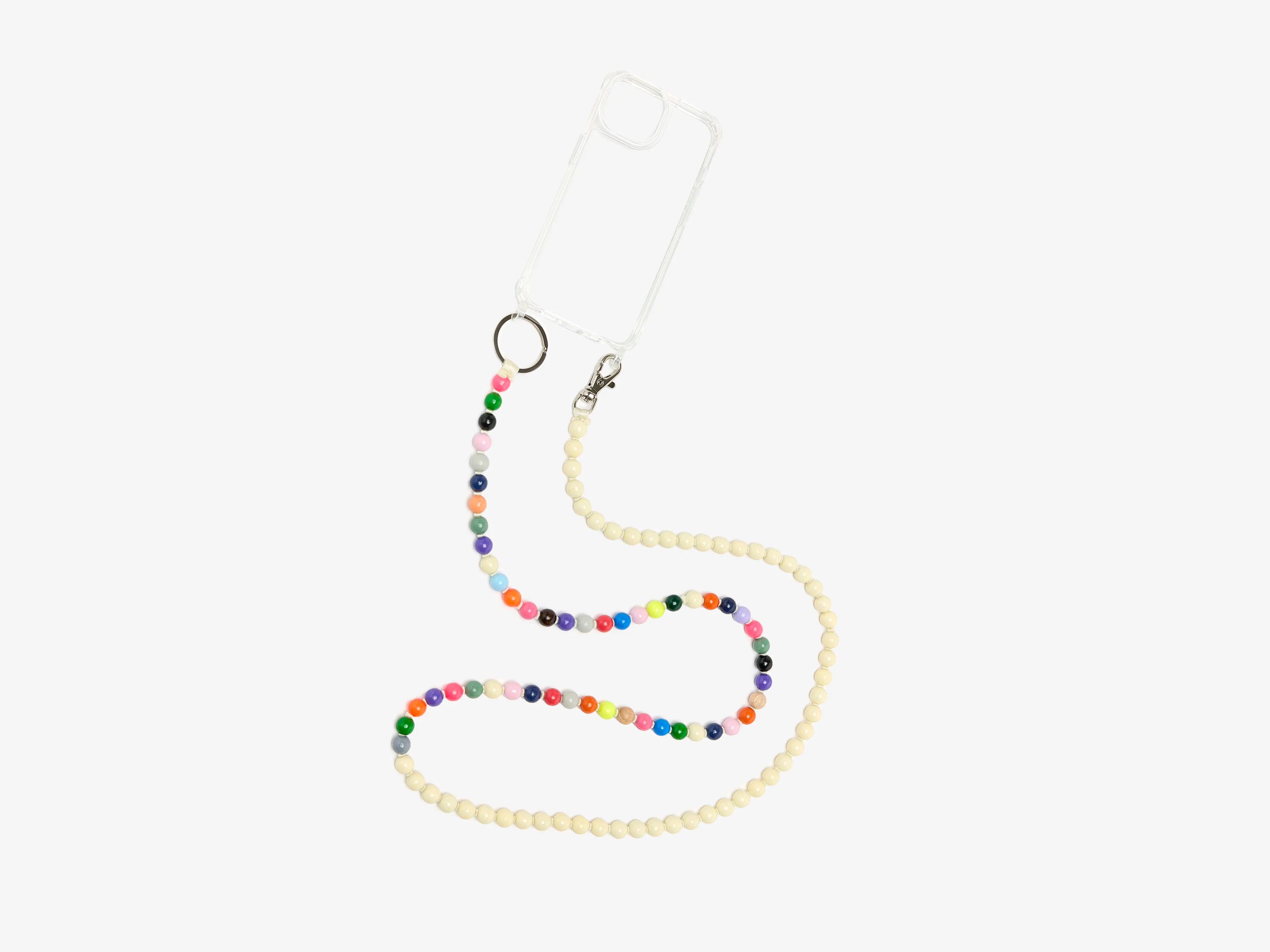 Modern Engagement Ring Set-Multi-layer Custom Necklace-Handykette iPhone 15 Necklace  (251 / W / MULTICOLOR)