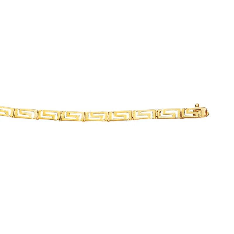 Fashion Jewelry Bracelets-14K Gold Greek Key Bracelet