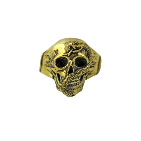 Personalized Engagement Ring for WomenBrass "Jake" Skull Ring