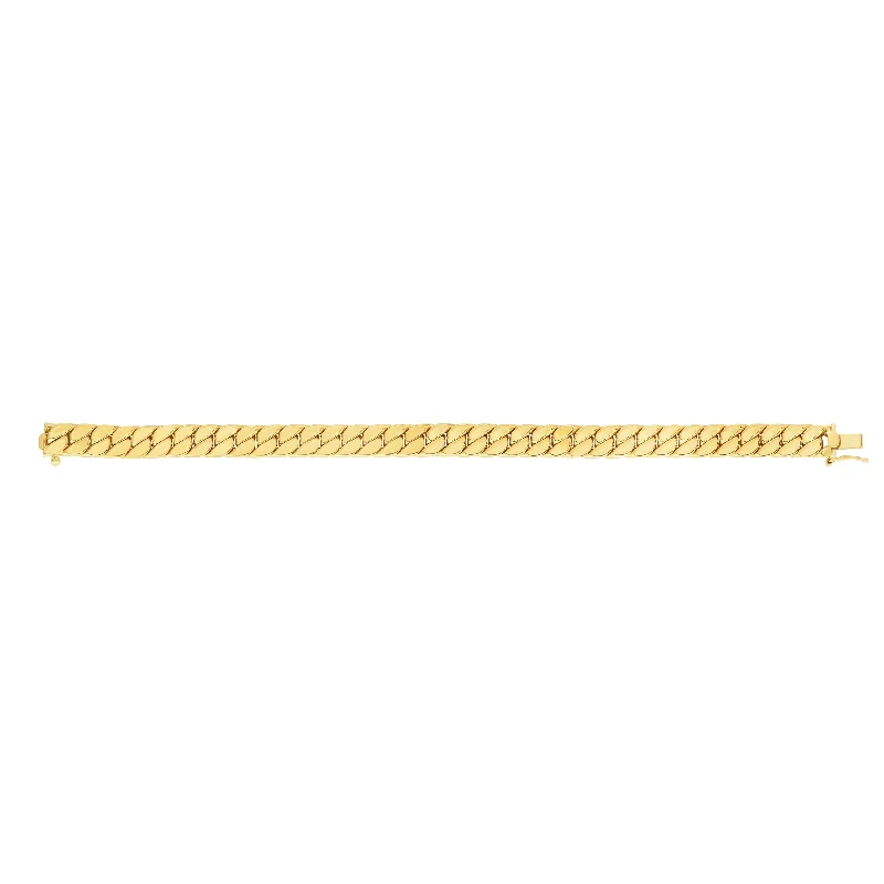 Artistic Bracelets-14K Gold Maschio Skinny Modern Curb Bracelet