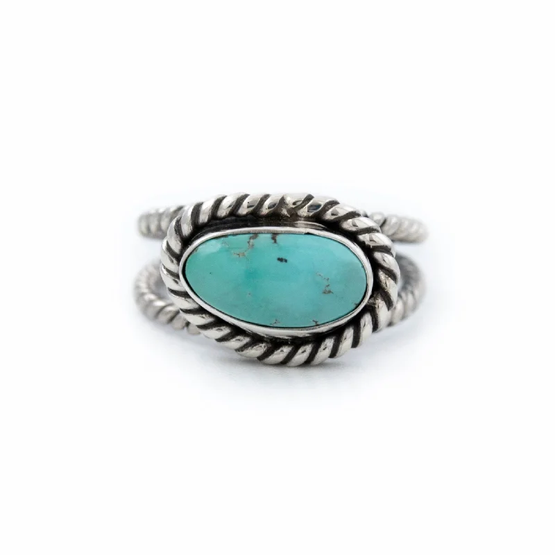 Designer Wedding Band for MenLight Royston Turquoise Ring