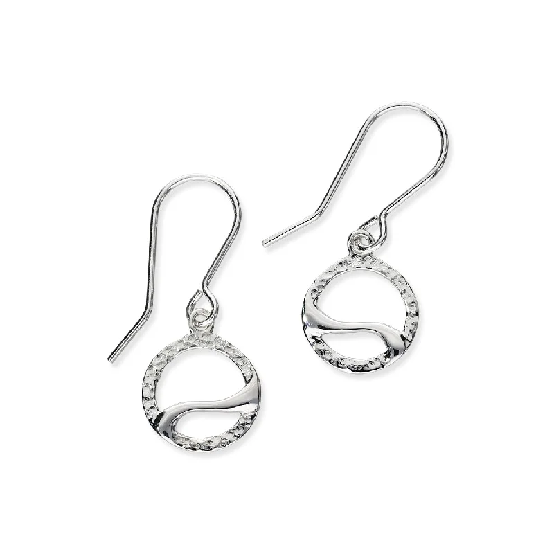 Gold Drop Earrings-Oslo Silver Earrings E1675