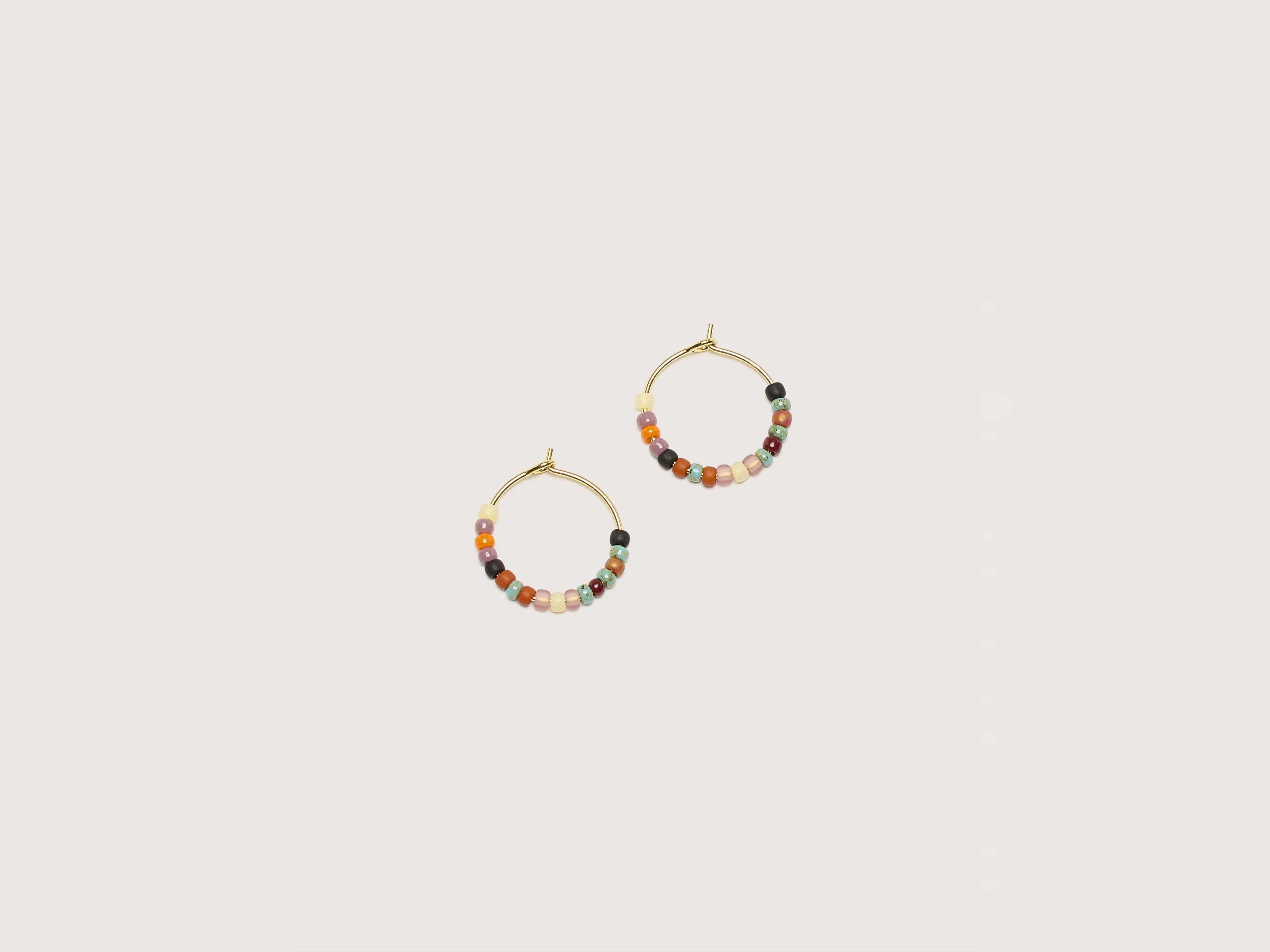 Twist Earrings-Maya Beach Hoop Earrings  (242 / W / MULTICOLOR)