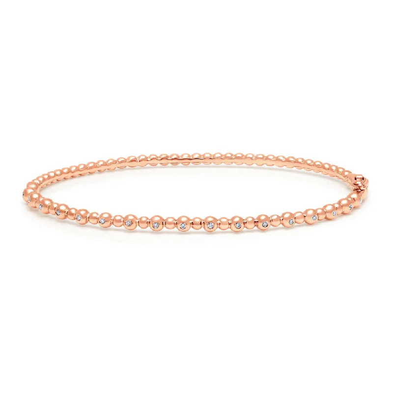 Luxury Pearl Bangles-Uneek Stackable Collection 1-Row Stackable Bangle