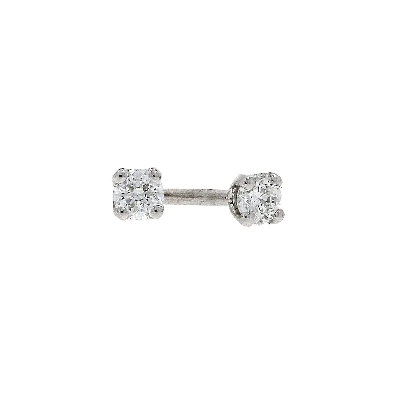 Chunky Hoop Earrings for Women-18ct white gold diamond stud earrings