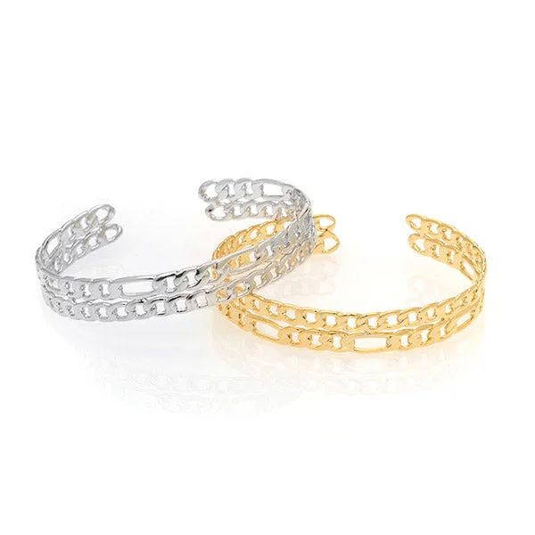 Silver Stack Bangles-Chainy Bangle