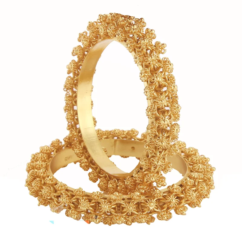 Red and Gold Bangles-Heavy Jui Bala - One Piece | 24K Gold-plated Bangles