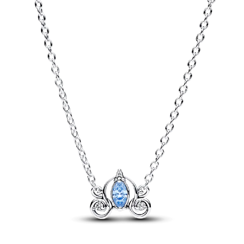 Bezel Set Engagement Ring-Colorful Pendant Necklace-Disney Cinderella's Carriage Collier Necklace 393057C01