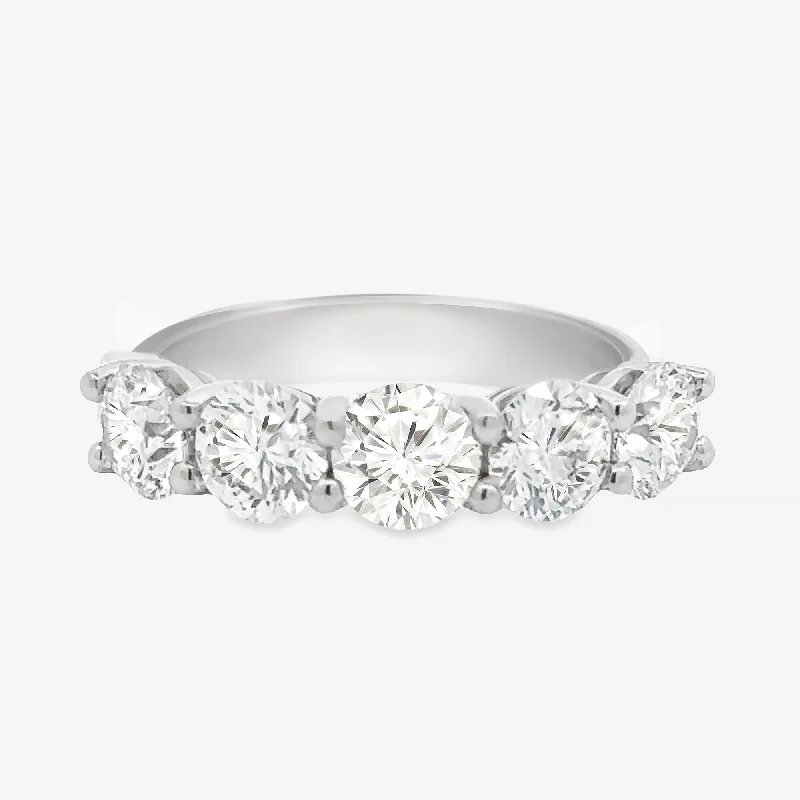 Custom Diamond Promise Ring5 GIA Certified Diamond Ring