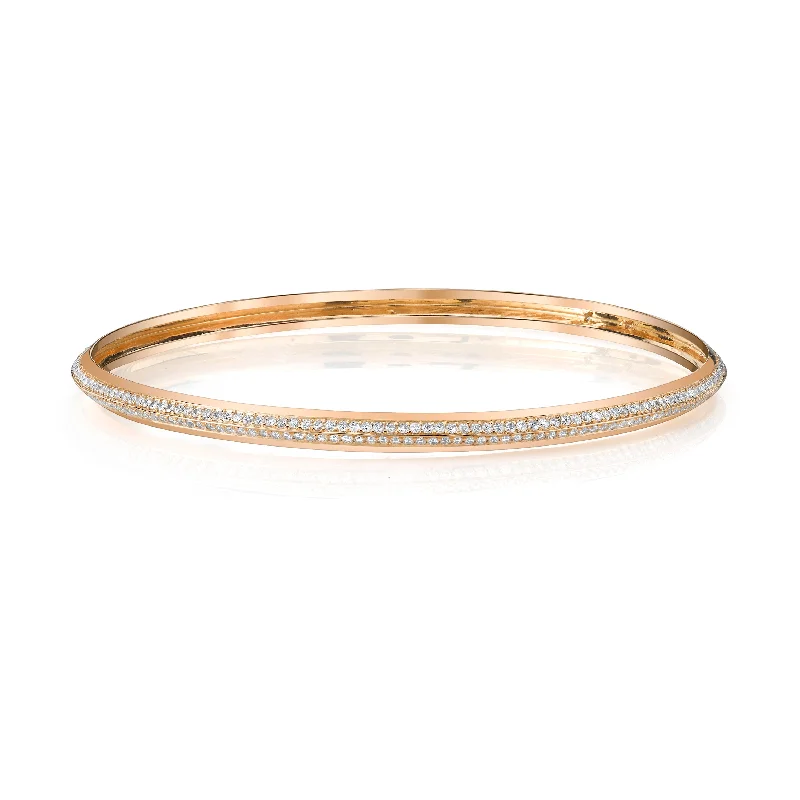 Cute Bangles-Diamond Double Line Bangle