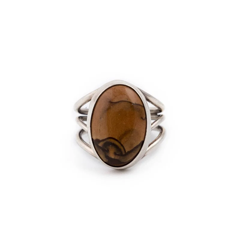 Designer Engagement Ring SetRocky Road Jasper Ring