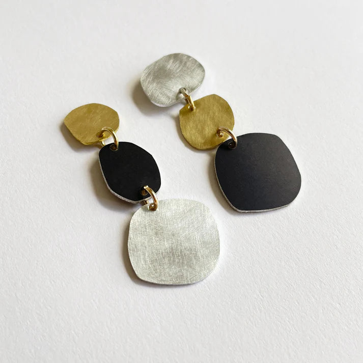 Fashion Hoop Earrings-Pebble Earrings by Tom Pigeon