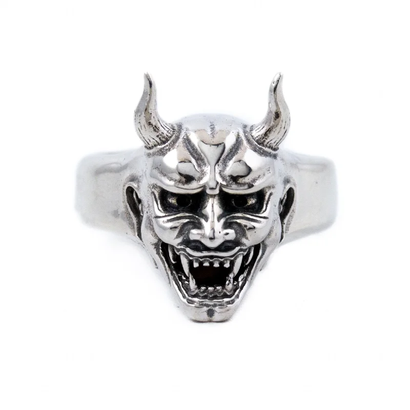 Sapphire Wedding Band for CouplesSilver Hannya Mask Ring