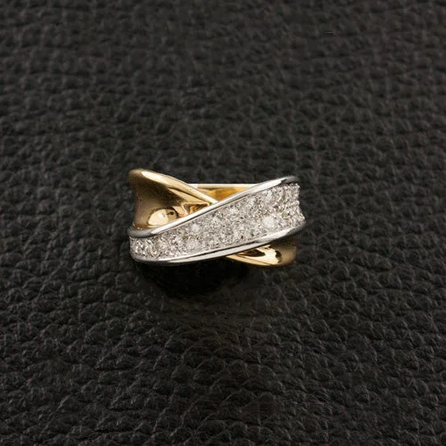 Designer Engagement Ring for MenDiamond "X" Ring