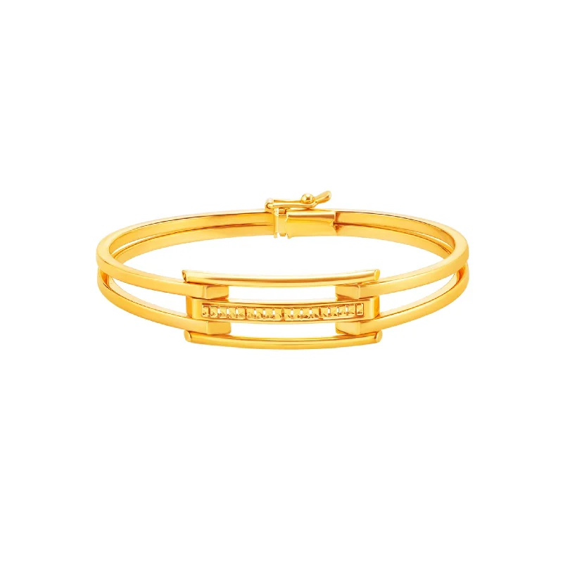 Solid Color Bangles-916 Gold Modernista Bangle