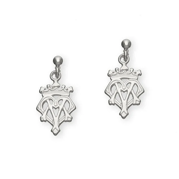 Luxury Crystal Earrings-Luckenbooth Silver Earrings E179