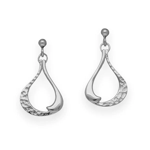 Cute Drop Earrings-Oslo Silver Earrings E1678