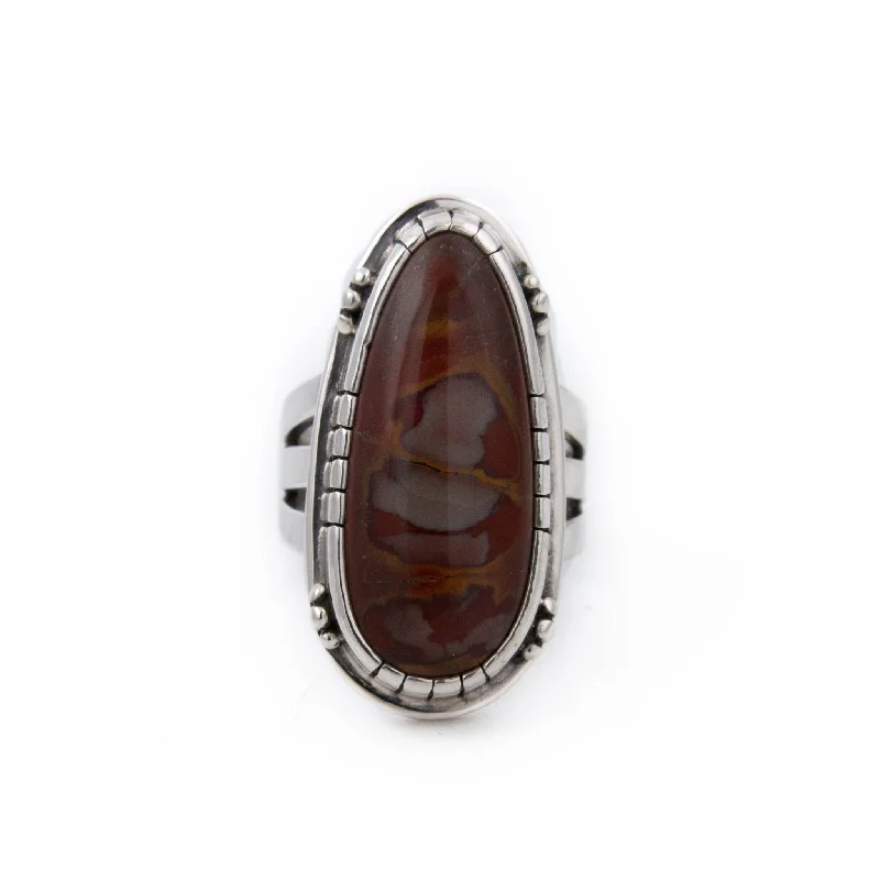 Simple Wedding Band for MenTeardrop Noreena Jasper Ring