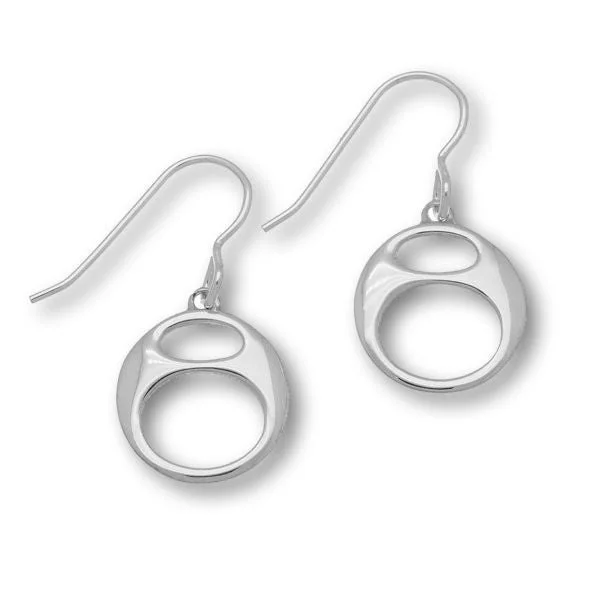 Clear Gem Earrings-Etive Silver Earrings E1548