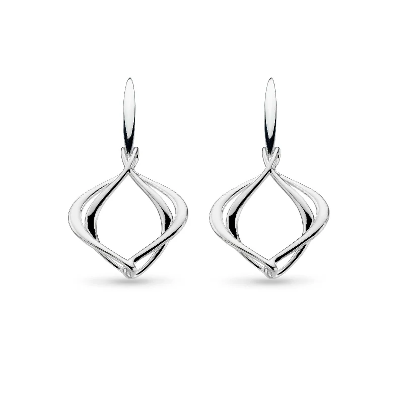 Soft Hoop Earrings-Silver Alicia Grande Drop Earrings