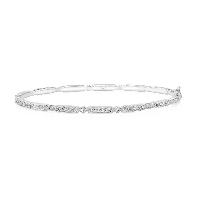 Glittering Gold Bangles-Uneek Melrose Stackable Diamond Bangle