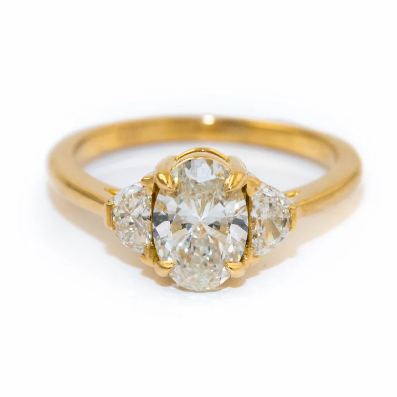 Diamond Band Engagement Ring14kt Gold Diamond Engagement Ring - Made To Order