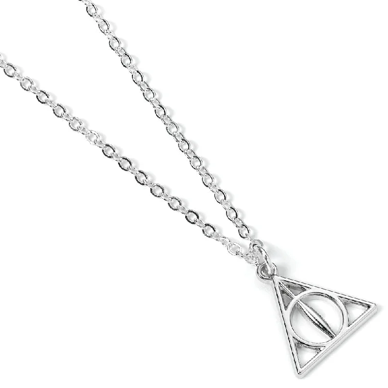 Custom Gemstone Wedding Ring-Adjustable Gemstone Necklace-Harry Potter Pendant & Necklace Deathly Hallows (silver plated)