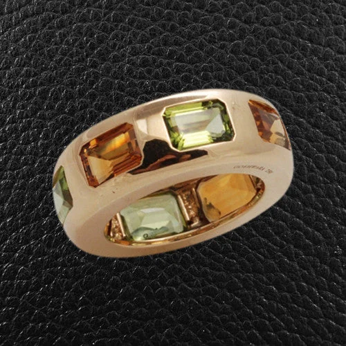 Customized Wedding Ring SetPeridot & Citrine Ring