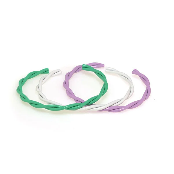 Crystal-Studded Bangles-Twizzler Enamel Bangle