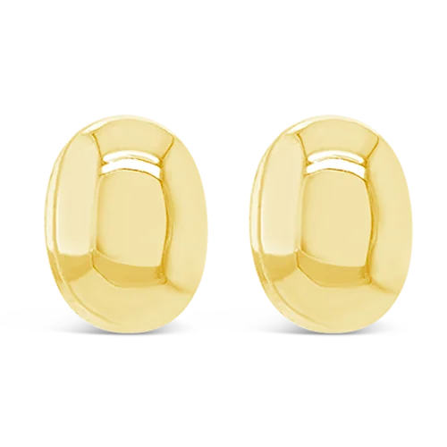 Cute Earrings-Oval Dome Estate Earrings