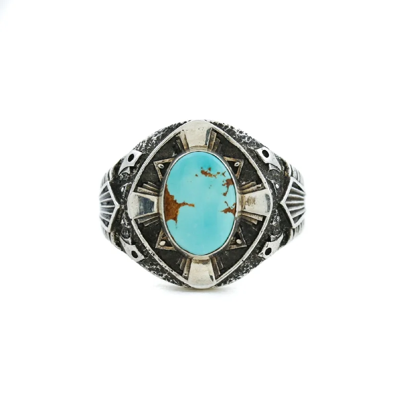 Custom Wedding Band Set with GemstonesSt. Augustine x Royston Turquoise Ring