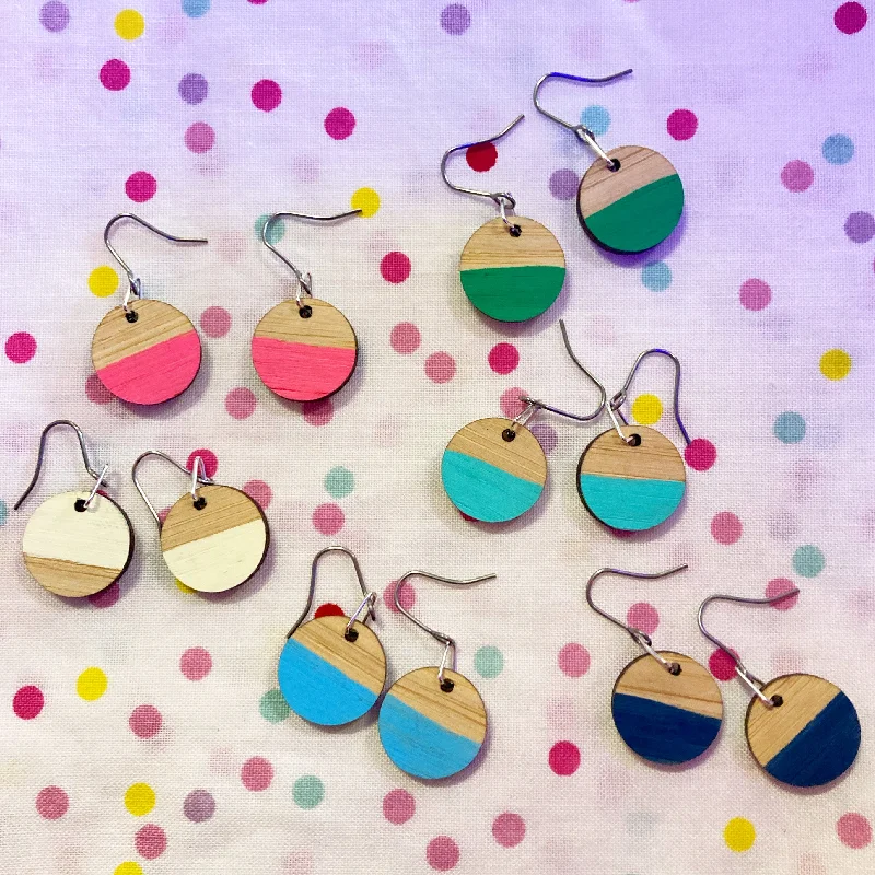 Long Gold Earrings-Dangles: colour pop Earrings